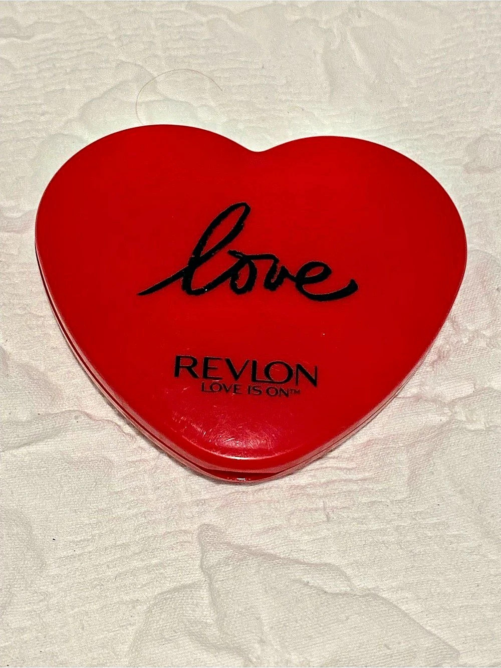 Revlon Love Is On Heart Compact Mirror Red
